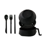 YIMWNYI Microwave Ramen Bowl Set, 6-Piece Portable Ramen Cooker with Lid, Strainer, Handle, and Dishwasher Safe, Perfect for Quick Meals, Noodles, Pasta, Oatmeal, and More