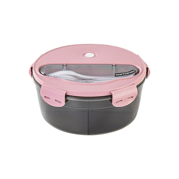 YIMWNYI Microwave Safe Bento Box with Partitioned Design, Leak-Proof Food Storage Container, Includes Spoon and Fork, Food-Grade, Durable, Ideal for Office and Meal Prep