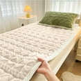 thumbnail image 1 of YIMWNYI Milk Flannel Mattress, Warm Non-Slip Futon Mattress, Cozy Flannel Bed Mattress, Thickened Upholstery Bed Cover, Luxurious Soft Warm Mattress, Durable Washable Flannel Bed Layer, 1 of 7