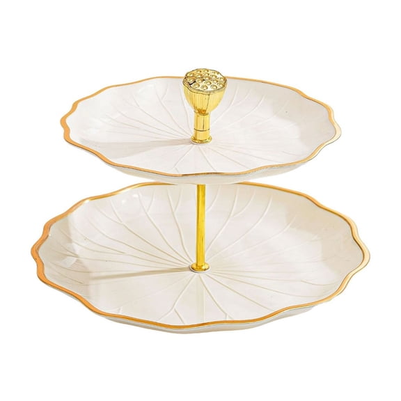 YIMWNYI Multi Layer Fruit Plates, Stylish Candy and Snack Tray with Convenient Handles, Versatile Storage for Desserts and Fruit, Easy to Clean Coffee Table Ornaments