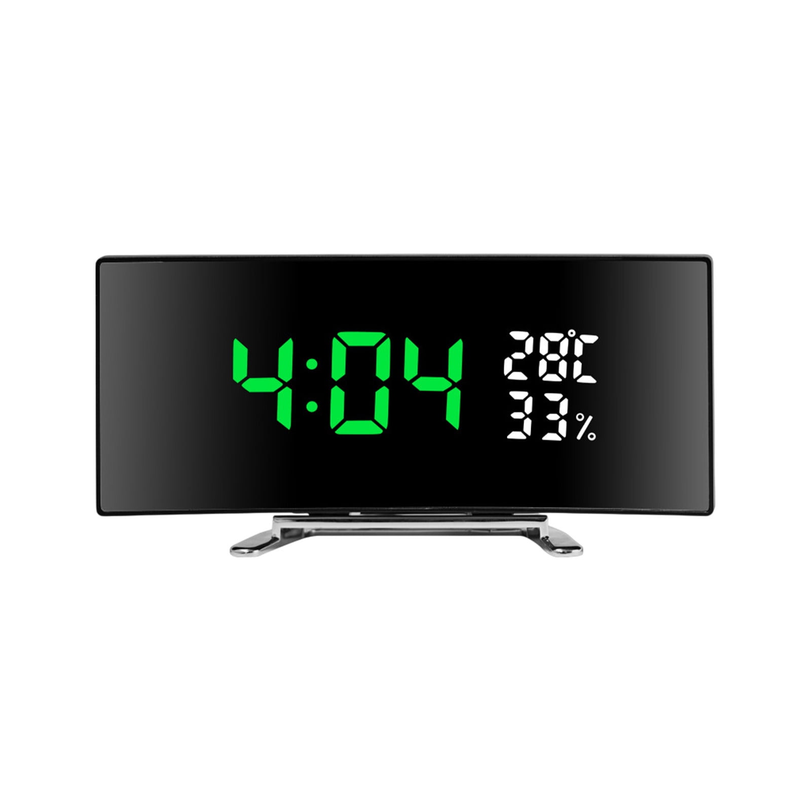 YIMWNYI Multifunctional Digital Mirror Clock, Silent LED Desk Clock ...