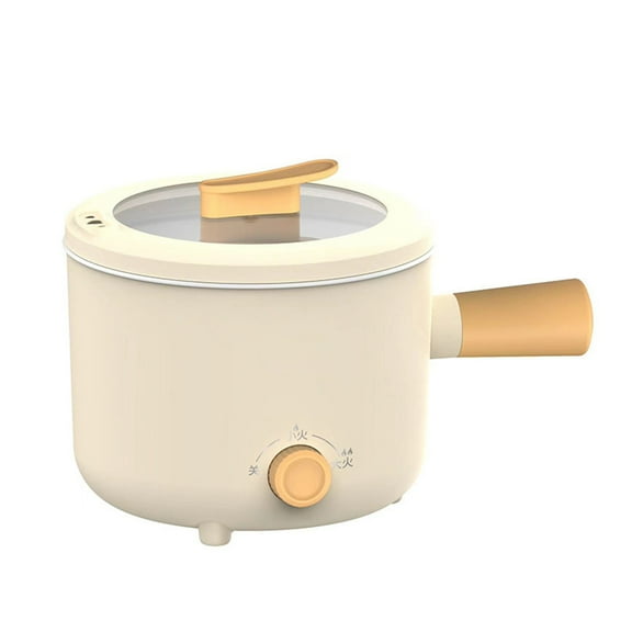 YIMWNYI Multifunctional Electric Ramen Cooker, Portable Noodle Soup Maker with Overheating Protection, Easy-to-Clean Ceramic Glaze for Pasta, Eggs, Dumplings and More