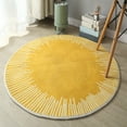 thumbnail image 1 of YIMWNYI Non-Shedding Round Short Hair Rug, Stain Resistant, Easy to Clean, Kid and Pet-Friendly, Modern Style for Living Room, Bedroom, Low Pile, Washable, Anti-Slip Backing, 1 of 6