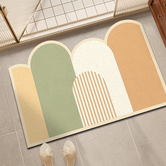YIMWNYI Non-Slip Machine Washable Door Mat, Indoor Entryway Rug for Kids & Pets, Dirt Trapper, Absorbent Rubber Backing, Perfect for Entryway, Garden, Hallway