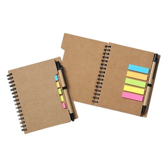 YIMWNYI Notebook With Pen Attached, Memo Notepad, Office Supplies, Writing Pad, Sticky Notes, Notetaking Essentials, Home Office Journal