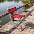 thumbnail image 1 of YIMWNYI Outdoor Folding Chair, Portable Barbecue and Fishing Chair with Backrest, Lightweight Travel Stool, Foldable Rest Chair for Camping and Picnic, 1 of 6