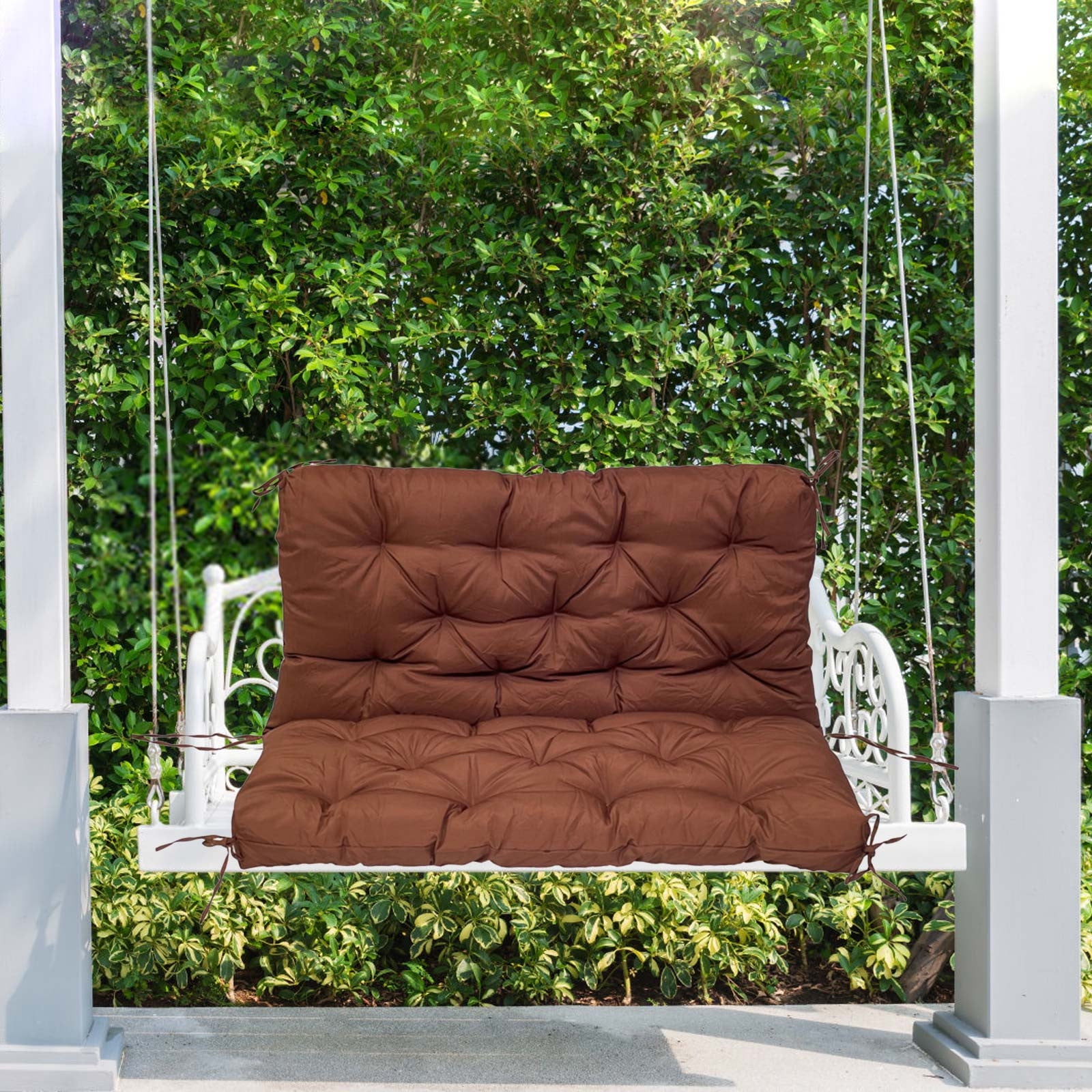 YIMWNYI Outdoor Porch Cushions Waterproof 3 Seater Chair Cushions Thick Patio Furniture Cushions Replacement for Garden, Non-slip Easy to Clean, Stylish Patterns, Weather Resistant