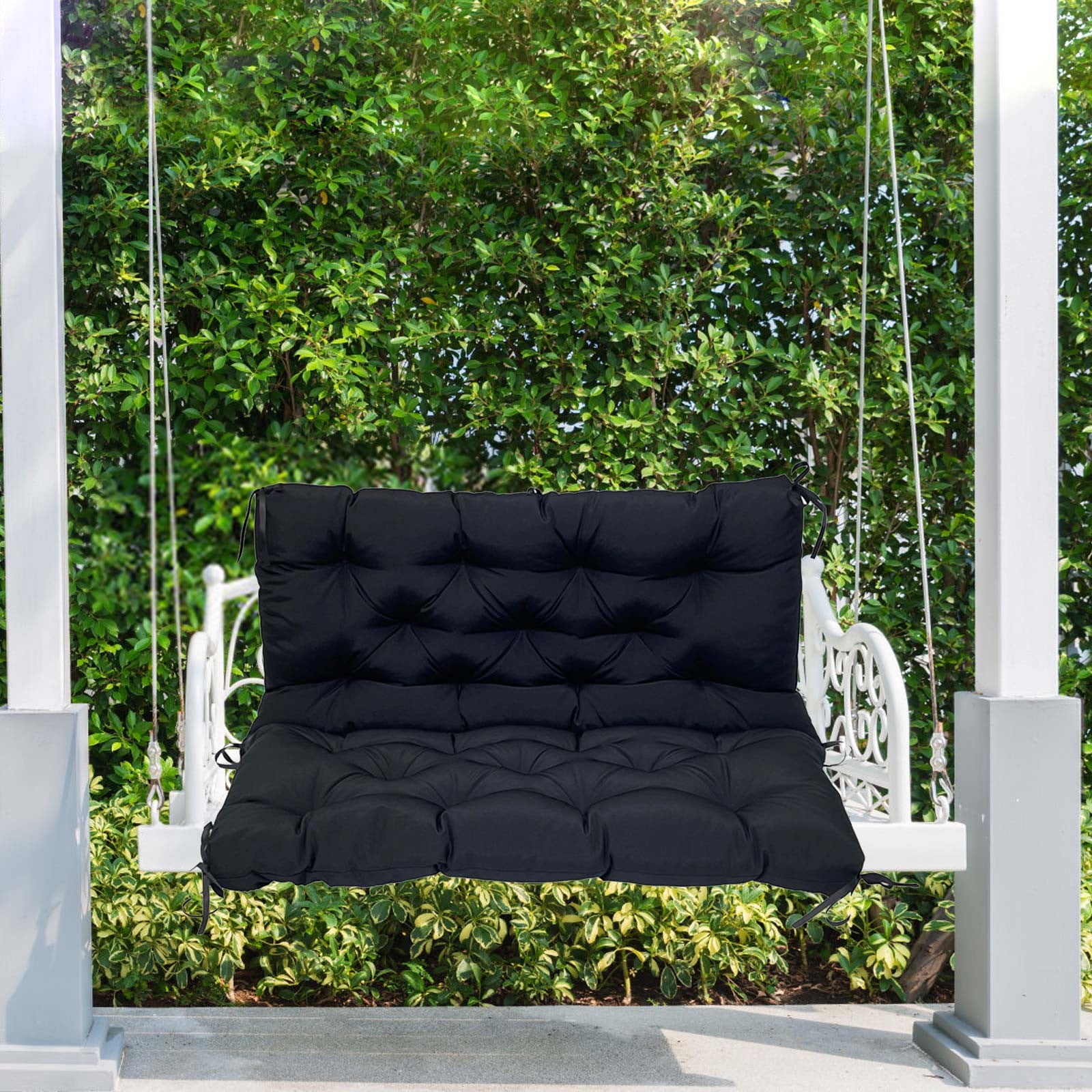 YIMWNYI Outdoor Porch Cushions Waterproof 3 Seater Chair Cushions Thick Patio Furniture Cushions Replacement for Garden, Non-slip Easy to Clean, Stylish Patterns, Weather Resistant