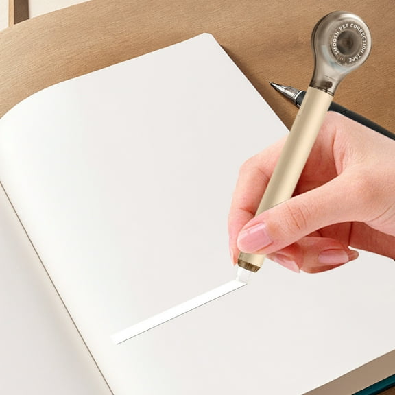 YIMWNYI Pen Retractable Correction Tape, Mini Revision Tape, Replaceable Core, Portable Correction Tool, Gel Pen Style, Eco-Friendly Correction Solution