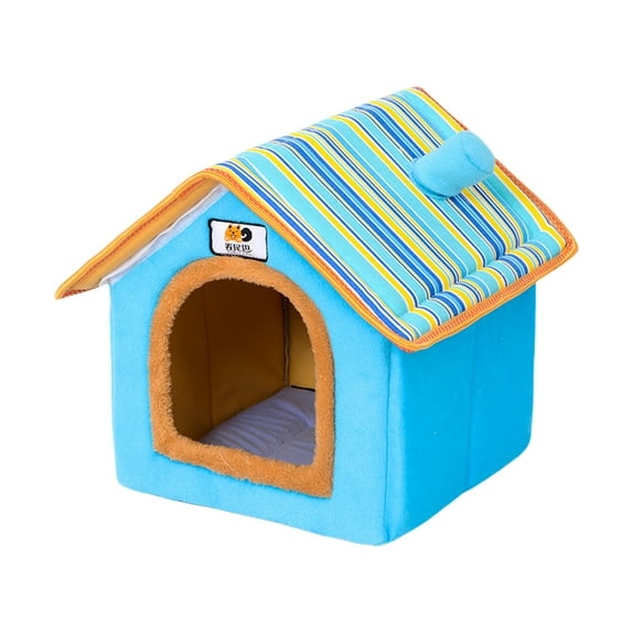 YIMWNYI Pet Kennel Semi Enclosed Dog Bed, Warm Sleeping House for Cats and Dogs, Soft Material, Foldable and Portable Shelter, Cozy Pet Sleeping Cave, Easy to Clean Pet House