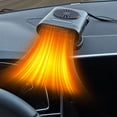 thumbnail image 1 of YIMWNYI Portable Car Heater, 12V Car Heater & Defroster, Cigarette Lighter Plug Car Heater, 2-in-1 Cool & Heat Car Fan, 360-Degree Rotation Car Heater, ABS Material Car Defogger, 1 of 5