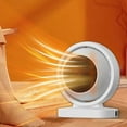 thumbnail image 1 of YIMWNYI Portable Heater Fan 380W, Small Circulation Heating Fan with Overheat & Tip-Over Protection, Quiet Ceramic Heater for Bedroom, Office, Home Use, Compact Desk Heater, 1 of 8