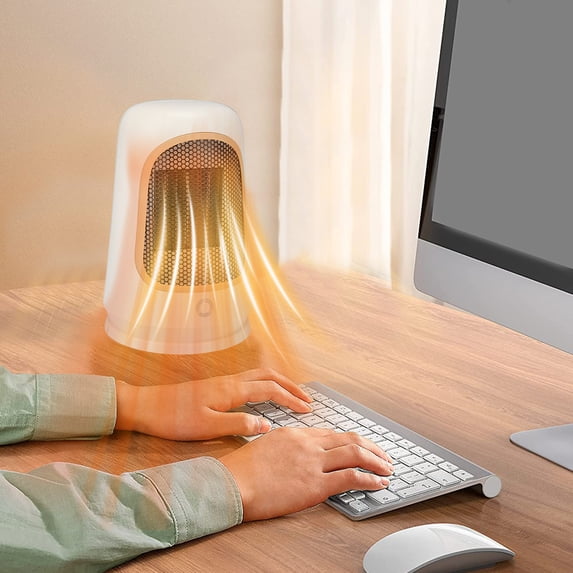 YIMWNYI Portable Heater, Fast Heating, Energy Efficient, Overheat Protection, Ideal for Home and Office, Compact Electric Heater with Tip Over Safety Feature