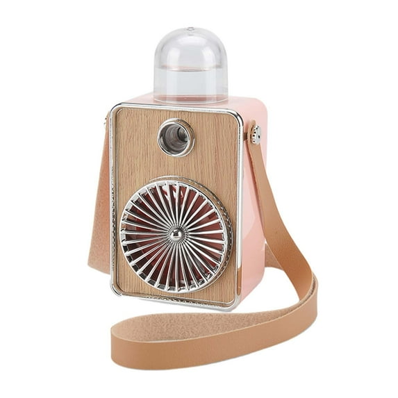 YIMWNYI Portable Neckband Fan, Wearable Humidifier Cooler with 3 Speeds & Night Light, USB Rechargeable Handheld Mini Fan for Travel, Home & Outdoor - Quiet & Compact