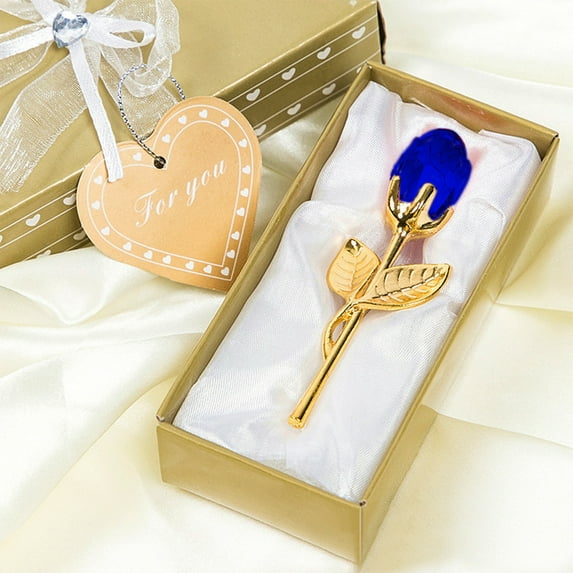 YIMWNYI Preserved Rose Crystal Wedding Gift with LED Light, Valentine's Day Gift for Her, Eternal Rose in Gift Box, Romantic Gift for Wife, Girlfriend, Mother, Daughter