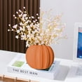 thumbnail image 1 of YIMWNYI Pumpkin Shape Plastic Flower Pot, Festive Decoration Vase, Indoor Outdoor Planter, Durable Easy to Clean, Perfect for Halloween and Thanksgiving, Eco-Friendly Design, Unique Home Decor, 1 of 6