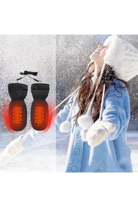 Rechargeable Heated Gloves, Battery Powered Warm Gloves, Touchscreen Functionality, Windproof Winter Gloves, Perfect Gift for Outdoor Activities
