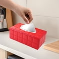 thumbnail image 1 of YIMWNYI Rectangular PU Leather Tissue Box Cover, Stylish Tissue Holder, Magnetic Bottom Design, Elegant Decor for Bathroom, Office, Car, Easy to Clean, Waterproof, Organized Tissue Storage, 1 of 6