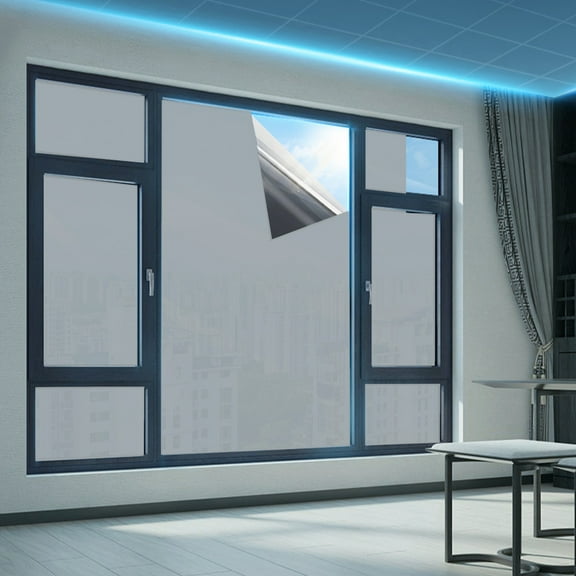 YIMWNYI Removable Window Film, High Security Frosted Privacy Cover for Home, Sunlight Blocker & Heat Control, Explosion & Water Proof Shade for Rooms, Offices & More