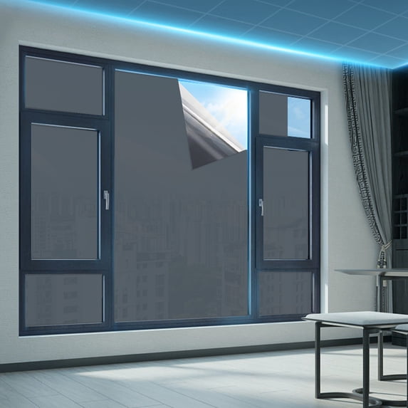 YIMWNYI Removable Window Film, High Security Frosted Privacy Cover for Home, Sunlight Blocker & Heat Control, Explosion & Water Proof Shade for Rooms, Offices & More