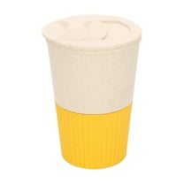 YIMWNYI Reusable Plastic Coffee Cup with Straw, Food-Grade, Portable Water Cup for Office, Restaurant, Outdoor Use, Ideal Gift Set, Easy to Clean and Carry