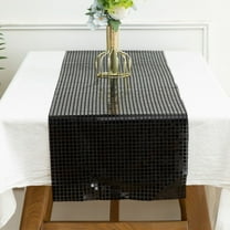 YIMWNYI Sequin Table Runner 11.81 x 108 Inches, Mirror Foil Table Decor for Wedding, Bachelorette Party, Holiday Celebrations, Elegant Table Decoration for Dining, Banquet, and Events