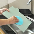thumbnail image 1 of YIMWNYI Silicone Dishwashing Brush, Durable Odorless Kitchen Cleaning Tool, Stain Removing Scrubber for Pots, Dishes, and Countertops, Easy to Clean, Space-Saving Storage, 1 of 6