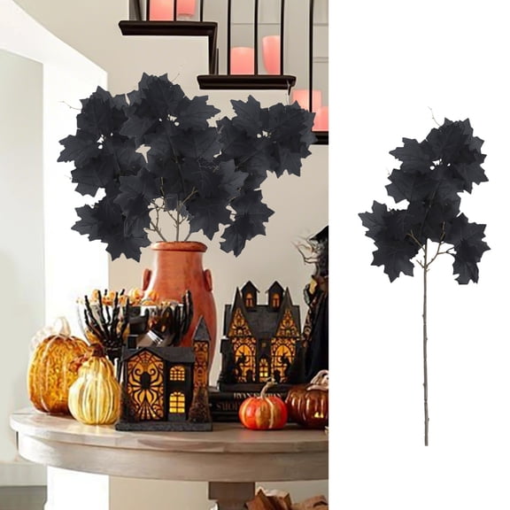 YIMWNYI Simulation Red Maple Leaf, Artificial Plant, Decorative Fake Branches, Indoor Garden Decoration, Realistic Faux Leaves, Durable Landscaping Solution