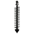 thumbnail image 1 of YIMWNYI Snowman Measuring Snow Gauge, 24" Snow & Rain Gauge for Yard Decor, Metal Crafts with Self-Leveling Feet, Weather-Resistant Snowflake Decoration, 1 of 8