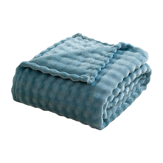 YIMWNYI Soft Fleece Blanket Warm Double-sided Layered Throw, Cozy & Lightweight All-season Blanket, Machine Washable Velvet Bedspread, Luxurious Solid Color Comforter