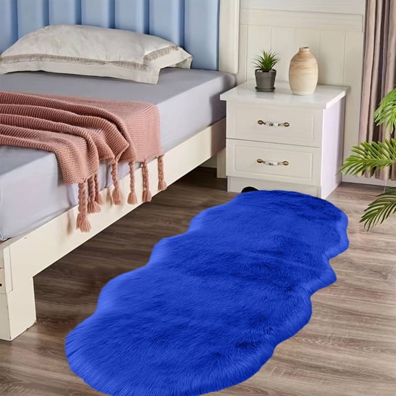 YIMWNYI Soft Plush Bedroom Rugs, Non Slip Water Absorbent, Machine Washable, Modern Long Velvet, Comfortable Thick Bath Carpet for Living Room, Bathroom