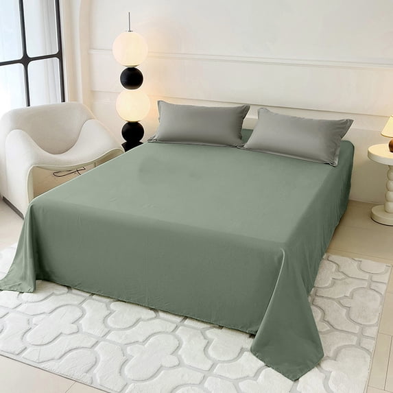 YIMWNYI Solid Color Washable Bed Sheet, Soft Comfortable Bedding, Easy to Maintain, Perfect for Various Mattress Sizes, Hypoallergenic Fiber Material