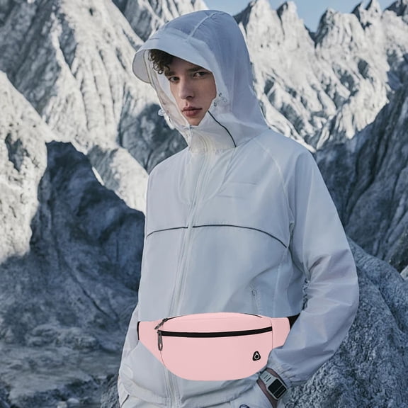 YIMWNYI Sports Outdoor Waist Pack, Large Capacity Cycling Chest Pack, Waterproof Waist Bag for Phone, Keychain Hook, Easy to Clean, Unisex Fanny Pack for Travel, Hiking, Running