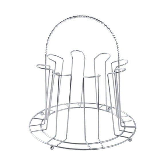 YIMWNYI Stainless Steel Drip Cup Storage Rack, Inverted Hanging Coffee Cup Organizer, Space-Saving Design, Cup Holder, Stylish Kitchen Table Rack, Portable Drinkware Stand, Glassware Display Shelf