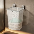 thumbnail image 1 of YIMWNYI Suction Cup Dirty Clothes Basket, Wall Mounted Foldable Laundry Storage, Bathroom Organizer for Towels, Robes, Modern Design for Small Spaces, Space-Saving Solution, 1 of 7
