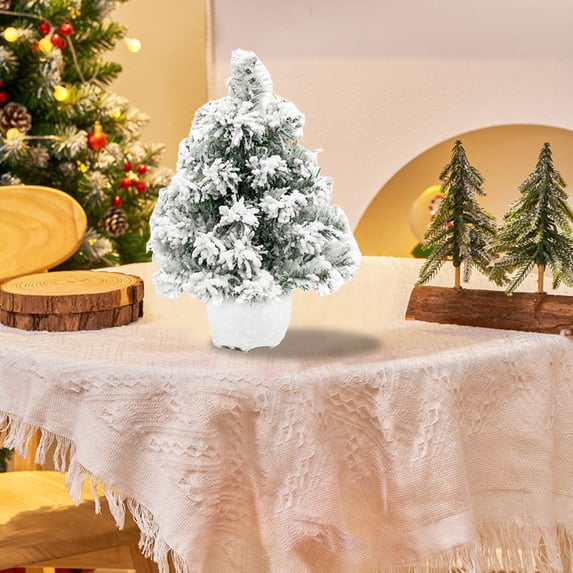 YIMWNYI Tabletop Christmas Tree Decoration, Artificial Christmas Tree, Indoor Home Party Decor, Christmas Table Centerpiece, Faux Cedar Needle Tree for Festive Celebrations, Holiday Decoration