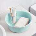 thumbnail image 1 of YIMWNYI Thickened ABS Washbasin, Large Capacity Plastic Basin for Washing Clothes, Foot Wash, Face & Hand Washing, Multi-functional Laundry Basin for Dorm, Home, Hotel, 1 of 6
