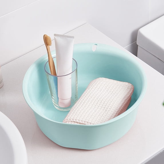 YIMWNYI Thickened ABS Washbasin, Large Capacity Plastic Basin for Washing Clothes, Foot Wash, Face & Hand Washing, Multi-functional Laundry Basin for Dorm, Home, Hotel