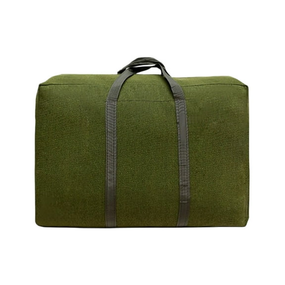 YIMWNYI Thickened Canvas Storage Bags, Handheld Large Capacity Luggage Bags, Waterproof Durable Moving Bags, Multi-Purpose Home Organization, Shopping, Travel, Laundry