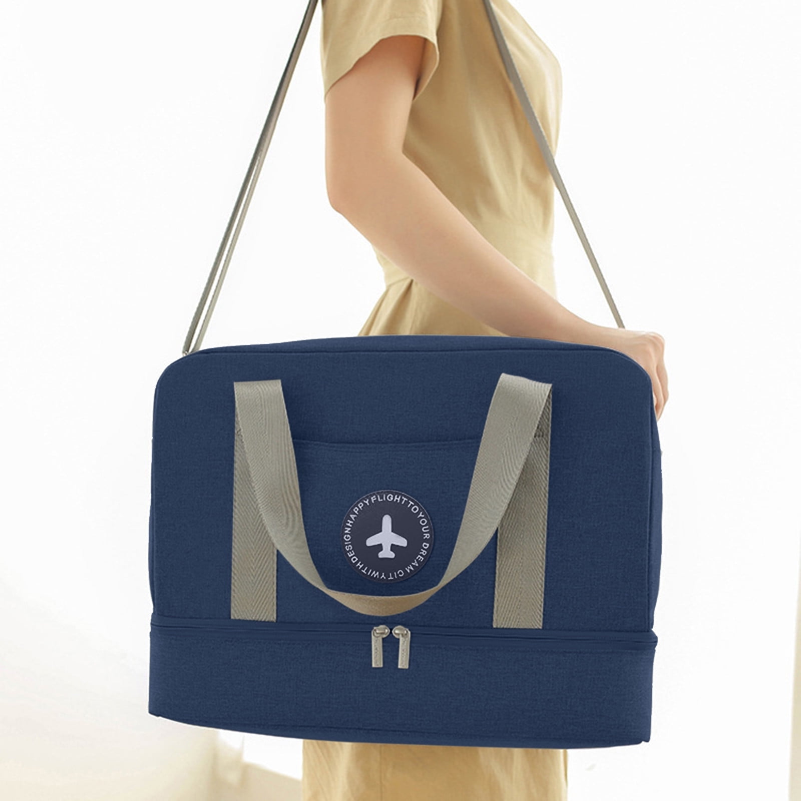 YIMWNYI Travel Duffel Bag with Shoe Compartment and Wet/Dry Separator