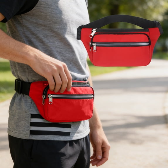 YIMWNYI Unisex Crossbody Waist Bag, Large Capacity Hip Pack, Adjustable Strap Fanny Pack for Travel, Hiking, Cycling, Outdoor Sports, Waterproof Oxford Material, Multi-Pocket Design