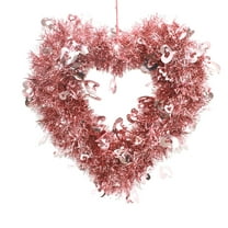 YIMWNYI Valentine's Day Heart Shape Garland, Long-Lasting Plastic Decoration for Home, Wedding, Room, Car, and Party, Easy to Clean, Durable, Eco-Friendly, Perfect for All Seasons
