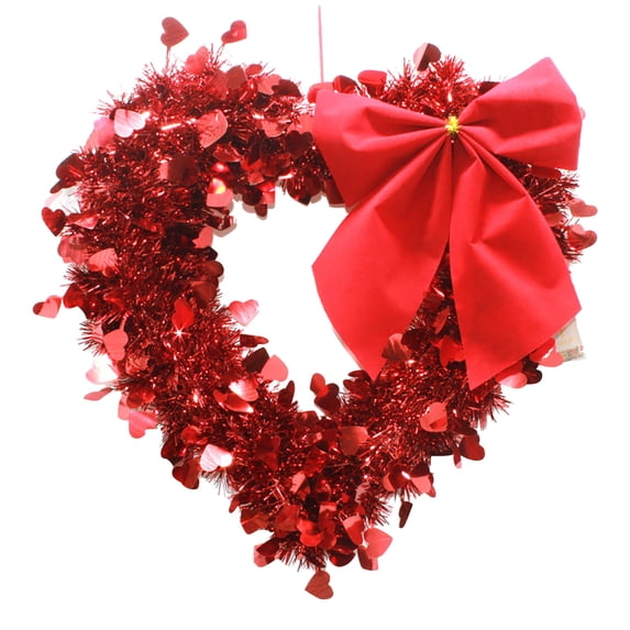 YIMWNYI Valentine's Day Heart Shape Garland, Long-Lasting Plastic Decoration for Home, Wedding, Room, Car, and Party, Easy to Clean, Durable, Eco-Friendly, Perfect for All Seasons