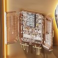 thumbnail image 1 of YIMWNYI Wall Mounted Jewelry Organizer, Transparent Necklace Storage Box, Earring and Ring Display Rack, Elegant Decor for Bedroom, No Punching Adhesive for Easy Installation, 1 of 6