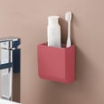 thumbnail image 1 of YIMWNYI Wall-mounted Remote Control Storage Box, Plastic TV Remote Holder, Small Organizer for Desktop, Key Holder Box, Mobile Phone Holder, Bedside Storage, Space-saving, 1 of 6
