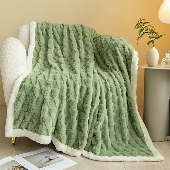 YIMWNYI Warm Blanket Comfortable Thick Blanket, Soft Polyester Blanket for Home Leisure, Cozy Thermal Insulation Perfect for Autumn and Winter, Ideal Holiday Gift, Eco-Friendly Soft Touch Blanket