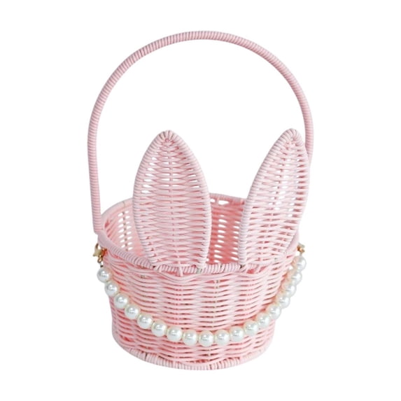 YIMWNYI Weaving Flower Basket, Handheld Basket for Storage, Multi-Purpose Decorative Basket, Lightweight and Breathable Organizer, Ideal for Home and Kitchen Use, Durable and Easy to Clean