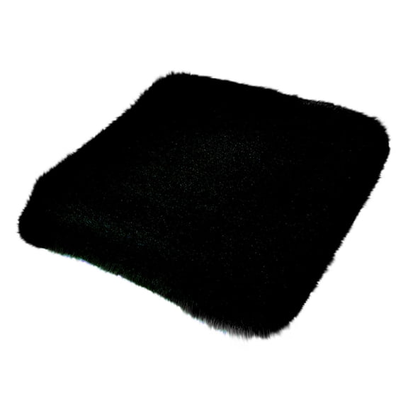 YIMWNYI Winter Plush Car Seat Cushion, Faux Rabbit Fur Warm Seat Cover, Thickened Single Seat Pad for Winter, Universal Fit, Non-Slip, with Fixed Buckles