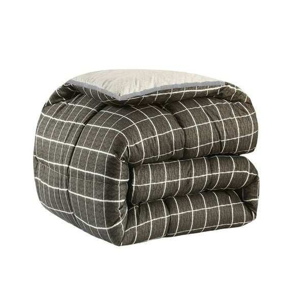 YIMWNYI Winter Thick Double Quilt, Warm Cozy Quilt, Quality Warmth, Easy to Clean, Decorative Winter Bedding, Stylish Patterns and Colors, Enhances Sleep Quality