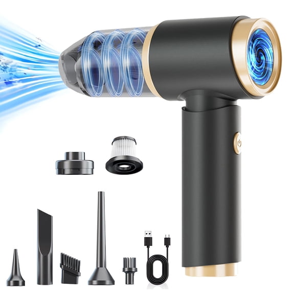 YIMWNYI Wireless Handheld Car Vacuum Cleaner, 5000PA High Suction Power, Portable and Convenient for Home & Car Cleaning, Includes Multifunctional Accessories for Tight Corners